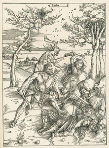 Ercules, ok. 1496 (drzeworyt) autorstwa Albrecht Dürer or Duerer