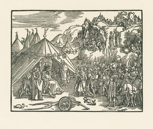 Judyta zostaje zabrana do obozu Holofernesa autorstwa Albrecht Dürer or Duerer