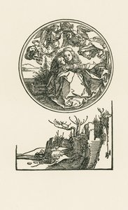 Madonna w kole, ok. 1514 (drzeworyt) autorstwa Albrecht Dürer or Duerer