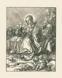 Madonna na trawiastym brzegu ze św. Józefem i św. Anną autorstwa Albrecht Dürer or Duerer