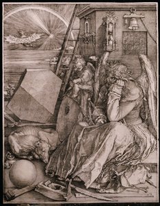 Melancholia, 1513 autorstwa Albrecht Dürer