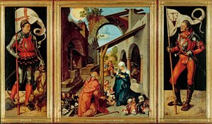 Ołtarz Paumgartnera, ok. 1500 r. (olej na płycie wapiennej) autorstwa Albrecht Dürer or Duerer