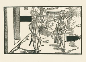 Phaedria i Parmeno, ok. 1492-93 (drzeworyt) autorstwa Albrecht Dürer or Duerer