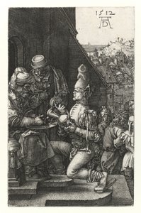 Piłat myje ręce, 1512 autorstwa Albrecht Dürer