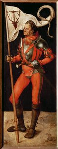 Prawe skrzydło Paumgartner-Altar: Św. Eustachy (obraz na drewnie lipowym) autorstwa Albrecht Dürer or Duerer