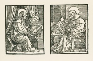 Święta Birgitta i Piotr z Almastry autorstwa Albrecht Dürer or Duerer