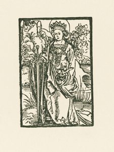 Święta Katarzyna autorstwa Albrecht Dürer or Duerer