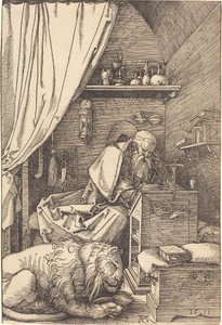 Święty Hieronim w swojej celi autorstwa Albrecht Dürer