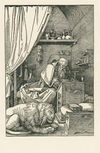 Święty Hieronim w swojej celi autorstwa Albrecht Dürer or Duerer