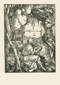Święty Jerome w jaskini autorstwa Albrecht Dürer or Duerer