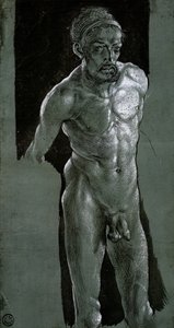 Autoportret, ok.1503 (tusz na papierze) autorstwa Albrecht Dürer