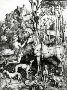 Św. Eustachy autorstwa Albrecht Dürer