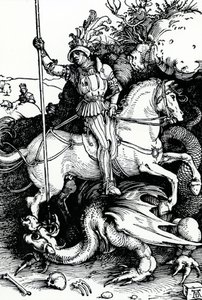Św. Jerzy i smok autorstwa Albrecht Dürer
