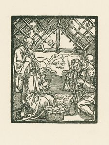 Adoracja pasterzy autorstwa Albrecht Dürer or Duerer