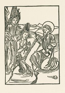 Chrzest Chrystusa w rzece Jordan autorstwa Albrecht Dürer or Duerer