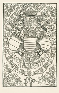 Herb Maksymiliana I jako króla Rzymian autorstwa Albrecht Dürer or Duerer