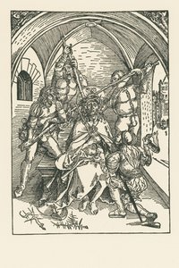 Koronowanie cierniem, ok. 1500 r. (drzeworyt) autorstwa Albrecht Dürer or Duerer