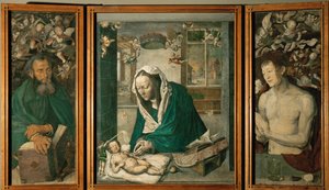 Ołtarz drezdeński, ok. 1496 (tempera na płótnie) autorstwa Albrecht Dürer or Duerer