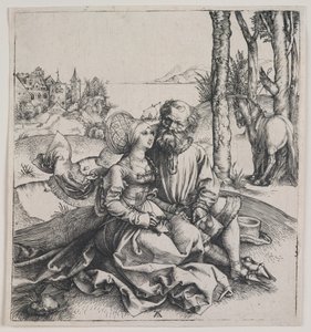 Źle dobrana para, ok. 1495 r. (rycina) autorstwa Albrecht Dürer or Duerer