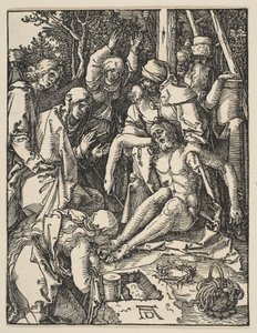 Lamentacja z Małej Pasji, ok.159 (drzewryt) autorstwa Albrecht Dürer