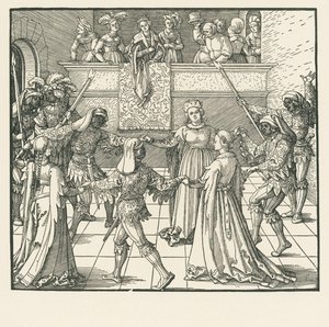 Maskarada (drzeworyt) autorstwa Albrecht Dürer or Duerer