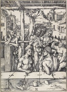Łaźnia Męska, ok. godz. 1496-1497 autorstwa Albrecht Dürer