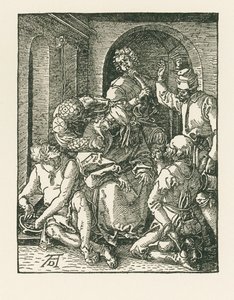 Szyderstwo z Chrystusa, ok. 1508-09 (drzeworyt) autorstwa Albrecht Dürer or Duerer