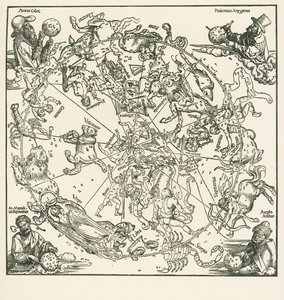 Północna półkula Celestralnego Globu autorstwa Albrecht Dürer or Duerer