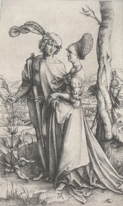 Promenada, ok. 1496-1497 (rycina) autorstwa Albrecht Dürer