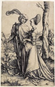 Promenada, ok. godz. 1496 autorstwa Albrecht Dürer