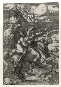 Porwanie na jednorożcu autorstwa Albrecht Dürer