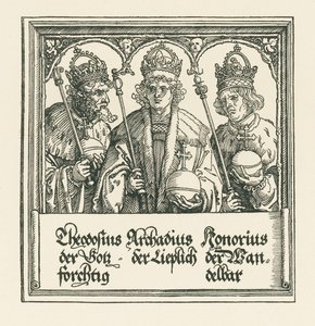 Łuk triumfalny cesarza Maksymiliana I autorstwa Albrecht Dürer or Duerer