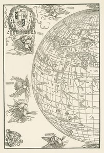 Mapa świata Johannes Stabius autorstwa Albrecht Dürer or Duerer