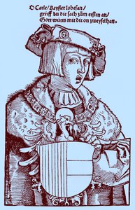 Młodzież Karol V (1500-1558) (grafika) autorstwa Albrecht Dürer