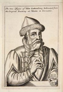 Jana Guttemberga, wyd. 1683 grawerowanie. autorstwa Albrecht Mentz