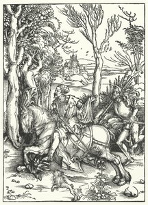 Rycerz i Landsknecht autorstwa Albrecht Dürer