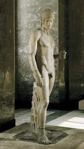 Ares, zwany Mars Borghese ... autorstwa Alcamenes Alcamenes