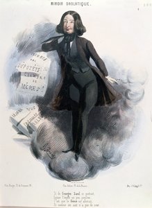 Karykatura George Sand (1804-76) c.1848