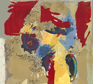 Żywa abstrakcyjna kolaż autorstwa Alejandra Winkhaus