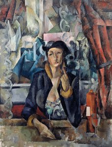 Portret żony artysty w kawiarni