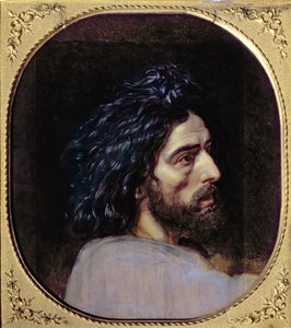 Głowa Jana Chrzciciela, studium „Pojawienie się Chrystusa przed ludem” (olej na papierze) autorstwa Aleksandr Andreevich Ivanov