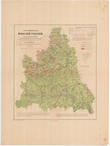 Mapa ludności guberni mińskiej wyznań, 1864 autorstwa Aleksandr Fyodorovich Rittikh
