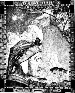 Dante Alighieri, średniowieczny poeta włoski, 1921.