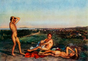 Na plaży w Zatoce Neapolitańskiej, lata 30. XIX wieku, 1965.
