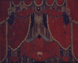 Projekt kurtyny głównej do spektaklu teatralnego "Maskarada" M. Lermontowa, 1917 autorstwa Aleksandr Jakovlevic Golovin