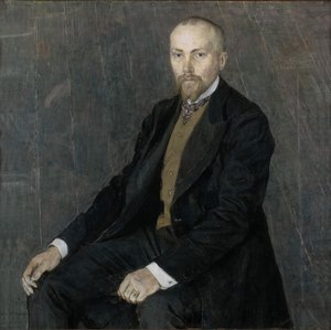 Portret artysty Nicholasa Roericha 1874-1947, 1907 autorstwa Aleksandr Jakovlevic Golovin