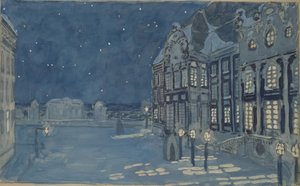 Zimowy pałac. Scenografia do opery Dom na lodzie A. Koreshchenko, 1901