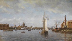 Widok Newy na Wyspie Wasiljewskiej, 1898