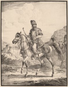 Pers na koniu autorstwa Aleksandr Osipovich Orlovskii