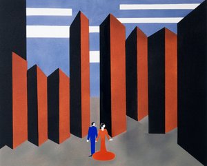 Scenografia do II aktu Otella, album Dekoracje kwiatowe autorstwa Aleksandra Aleksandrovna Ekster